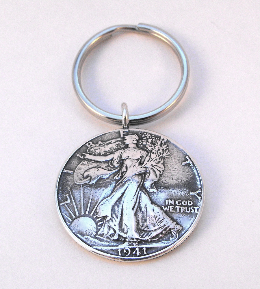 1941 Liberty Coin Key Ring