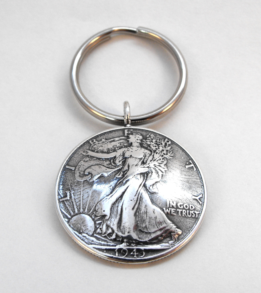 1943 Liberty Coin Key Ring