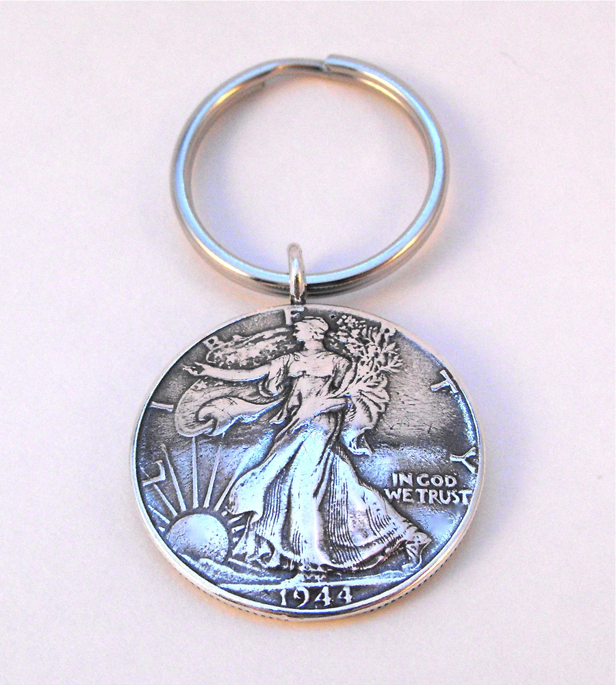 1944 Liberty Coin Key Ring