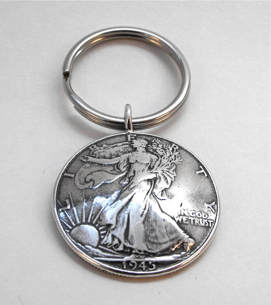 1945 Liberty Coin Key Ring