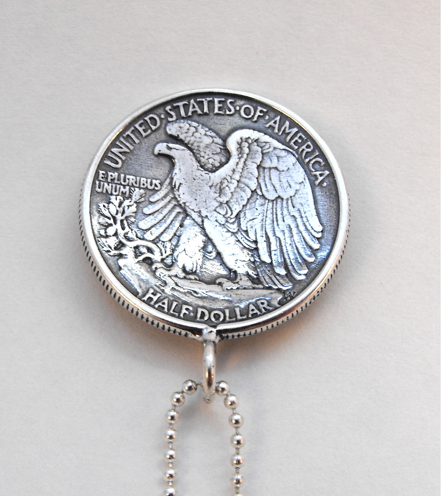 Liberty Coin Pendant Back