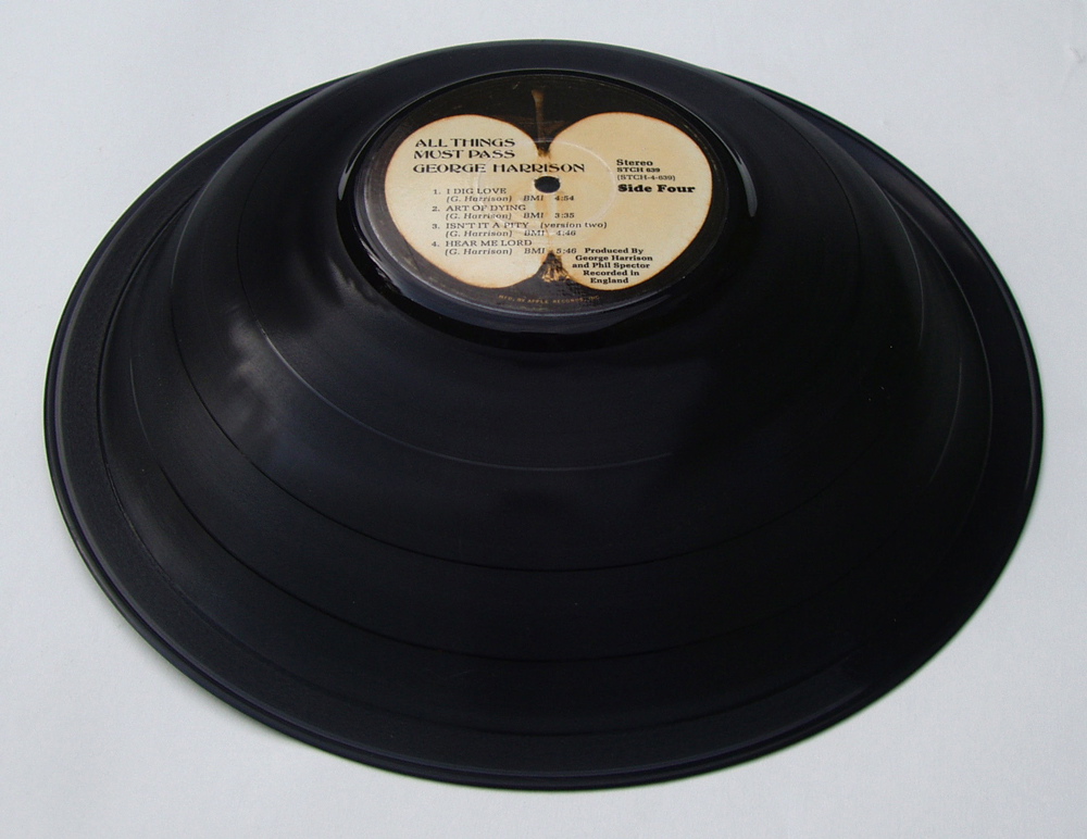 Recycled LP Record Bowl